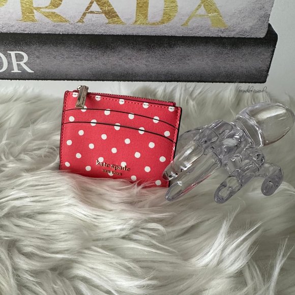 ✨HOST PICK✨ NWOT Kate Spade Spencer Dots Zip Coin Card Case - Picture 2 of 11
